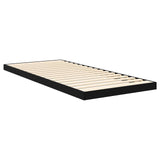 Struttura letto a terra Rovere Nero 80 x 200 cm