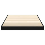 Struttura letto a terra Rovere Nero 80 x 200 cm