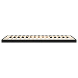 Struttura letto a terra Rovere Nero 80 x 200 cm