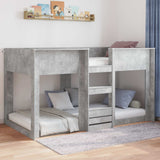 Struttura letto a terra Grigio cemento 90 x 200 cm