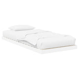 Struttura letto a terra Bianco 100 x 200 cm Legno truciolato
