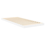 Struttura letto a terra Bianco 100 x 200 cm Legno truciolato