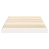 Struttura letto a terra Bianco 100 x 200 cm Legno truciolato