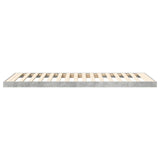 Struttura letto a terra Grigio cemento 100 x 200 cm
