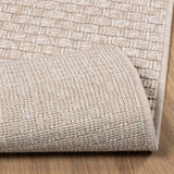 Tappeti per area Quadrato FARO Crema 200 x 200 cm Poliestere