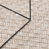 Tappeti per area Quadrato FARO Crema 200 x 200 cm Poliestere