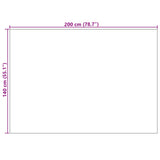 Tappeti per area HUARTE Verde 200 x 140 cm Poliestere