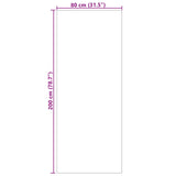 Tappeti per area PALMERAS Antracite 200 x 80 cm Poliestere