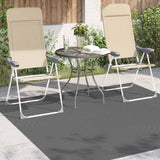 Tappeti per area PALMERAS Antracite 120 x 120 cm Poliestere