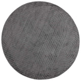 Tappeti per area Rotondo PALMERAS Antracite  200 CM Poliestere