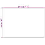 Tappeti per area PALMERAS Crema 280 x 200 cm Poliestere