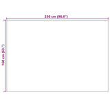 Tappeti per area PALMERAS Antracite 230 x 160 cm Poliestere