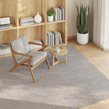 Tappeti per area LUGO Crema e Taupe 120 x 120 cm Poliestere