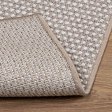 Tappeti per area LUGO Crema e Taupe 240 x 240 cm Poliestere