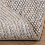 Tappeti per area Rotondo LUGO Crema e Taupe  120 CM Poliestere