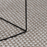 Tappeti per area Rotondo LUGO Crema e Taupe  120 CM Poliestere