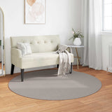 Tappeti per area Rotondo LUGO Crema e Taupe  120 CM Poliestere