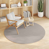 Tappeti per area Rotondo LUGO Crema e Taupe  120 CM Poliestere