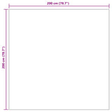 Tappeti per area Quadrato SIROLO Beige 200 x 200 cm Poliestere