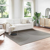 Tappeti per area Quadrato HUARTE Grigio 240 x 240 cm Poliestere