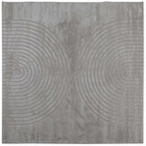 Tappeti per area Quadrato HUARTE Grigio 240 x 240 cm Poliestere