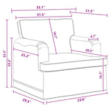 Set di divani 2 pcs Grigio scuro 144 x 80 x 85 cm Tessuto