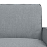 Divano 140cm 2 pcs Grigio chiaro Metallo