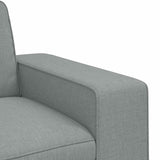 Divano 140cm 2 pcs Grigio chiaro Metallo