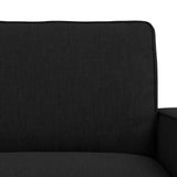 Set di divani 2 pcs Nero 182 x 80 x 82 cm Tessuto