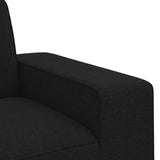 Set di divani 2 pcs Nero 182 x 80 x 82 cm Tessuto