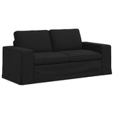 Set di divani 2 pcs Nero 182 x 80 x 82 cm Tessuto