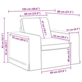 Set di divani 2 pcs Nero 182 x 80 x 82 cm Tessuto