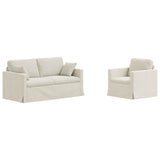Set di divani 2 pcs Crema 158 x 78 x 80 cm Velluto