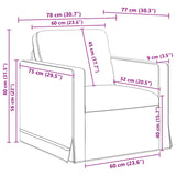 Set di divani 2 pcs Crema 158 x 78 x 80 cm Velluto