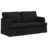 Set di divani 2 pcs Nero 162 x 80 x 85 cm Tessuto
