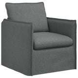 Set di divani 2 pcs Grigio Scuro 156 x 82 x 85 cm Tessuto