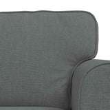 Set di divani 2 pcs Grigio scuro 215 x 82 x 80 cm Tessuto