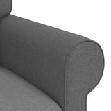 Set di divani 2 pcs Grigio scuro 215 x 82 x 80 cm Tessuto