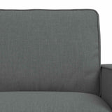 Set di divani 2 pcs Grigio scuro 222 x 80 x 82 cm Tessuto