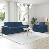 Set di divani 2 pcs Blu 222 x 80 x 82 cm Tessuto