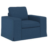 Set di divani 2 pcs Blu 222 x 80 x 82 cm Tessuto