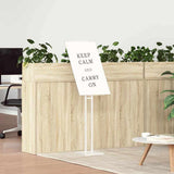 Espositori per Fiere 2 pcs Bianco 26,5 x 26,5 x 150 cm Acciaio