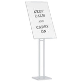 Espositori per Fiere 2 pcs Bianco 26,5 x 26,5 x 150 cm Acciaio