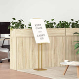 Espositori per Fiere 2 pcs Oro 26,5 x 26,5 x 150 cm Acciaio
