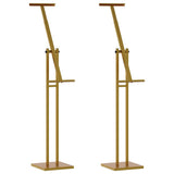 Espositori per Fiere 2 pcs Oro 26,5 x 26,5 x 150 cm Acciaio