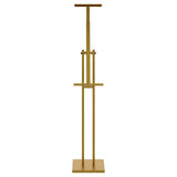 Espositori per Fiere 2 pcs Oro 26,5 x 26,5 x 150 cm Acciaio