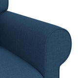Divano Blu 215 x 82 x 80 cm Tessuto