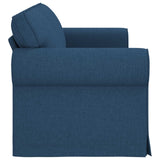 Divano Blu 215 x 82 x 80 cm Tessuto
