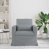 Divano Grigio chiaro 78 x 78 x 80 cm Tessuto