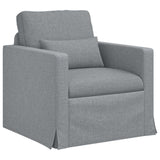Divano Grigio chiaro 78 x 78 x 80 cm Tessuto